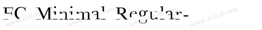 FC Minimal Regular字体转换